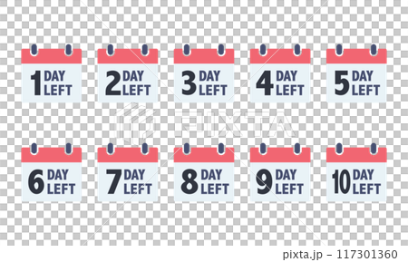 1DAY LEFT カレンダー 117301360