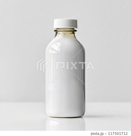 Blank Glass Bottles Isolated on White Background Generative AI 117301712