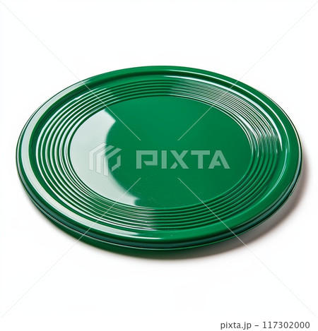 Frisbee in Isolation on White Background, Perfect for Summer Fun and Outdoor Activities Generative AI 117302000
