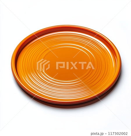 Frisbee in Isolation on White Background, Perfect for Summer Fun and Outdoor Activities Generative AI 117302002