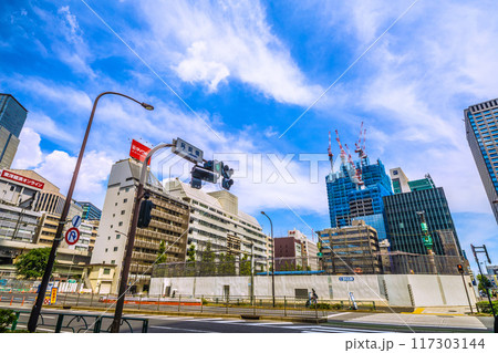 日本の東京都市景観 東京・八重洲。呉服橋交差点、八重洲一丁目北地区再開発や日本橋一丁目の再開発など 日本の東京都市景観 東京・八重洲。呉服橋交差点、八重洲一丁目北地区再開発や日本橋一丁目の再開発など 117303144