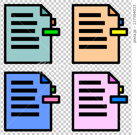 重要書類のビジネスやプレゼンの資料 117304033