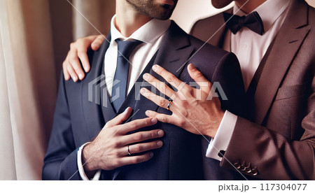 同性婚イメージ　ゲイ 117304077