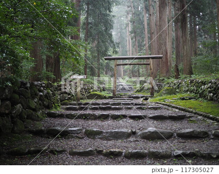 雨の福井・平泉寺白山神社 117305027