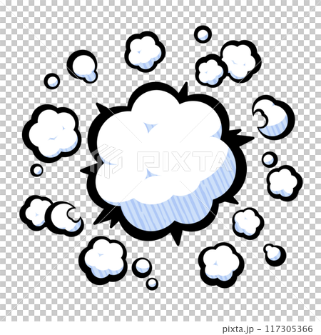 Explosion smoke effect_American comic style Explosion smoke effect_American comic style 117305366