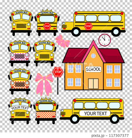 School bus set, bus for children 117307377