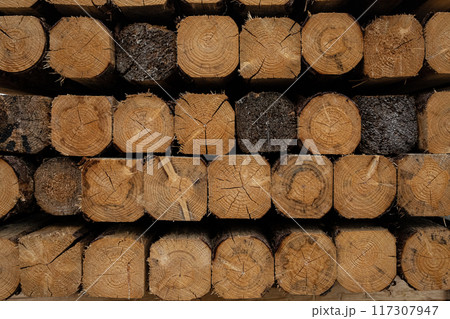 logs blanks warehouse woodworking construction furniture 117307947