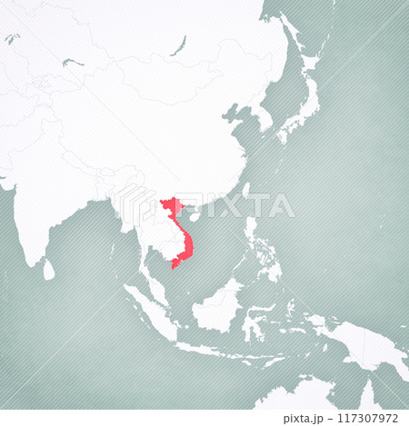 Map of East Asia - Vietnam Map of East Asia - Vietnam 117307972