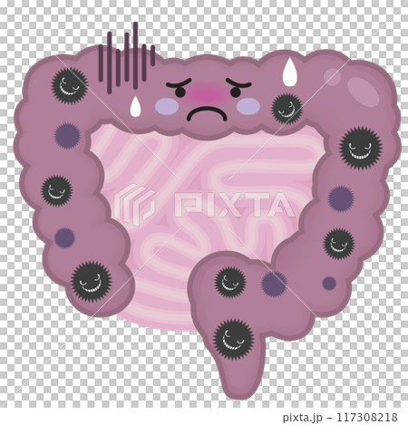 不健康的腸道 不健康的腸道 117308218