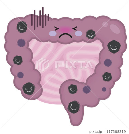 不健康な腸 117308219