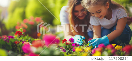 住宅イメージ　ガーデニング 117308234