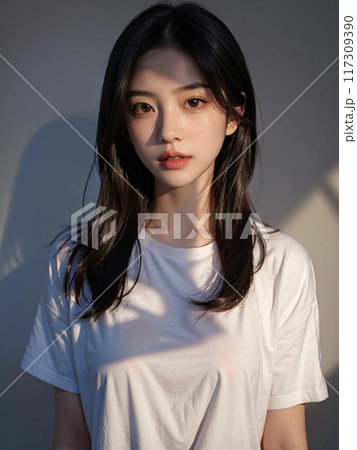 若い女性のポートレート 117309390