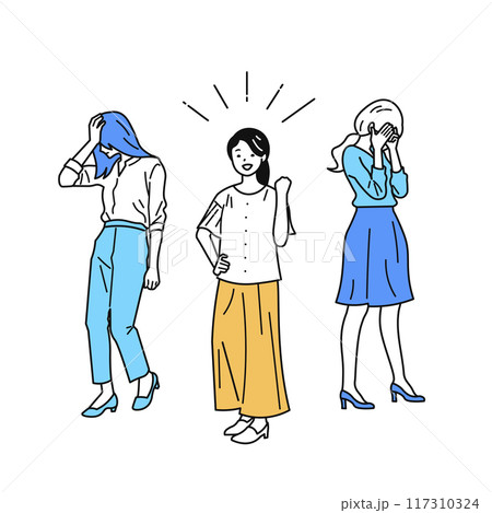 ショックなビジネスパーソン_勝者と敗者 117310324