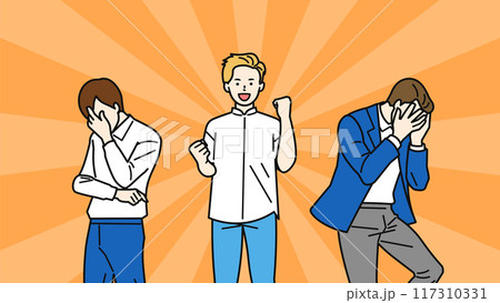 ショックなビジネスパーソン_勝者と敗者 117310331