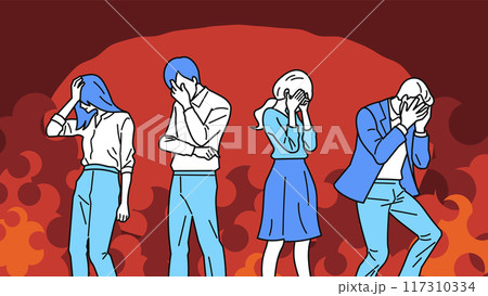 ショックなビジネスパーソン_炎上 117310334