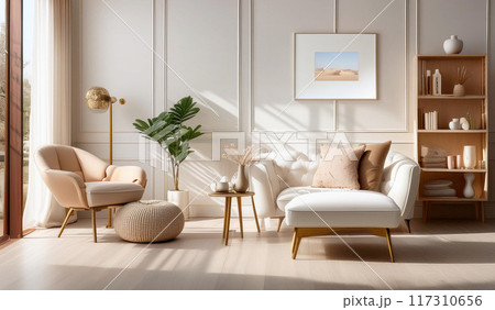 おしゃれなリビングルーム 117310656