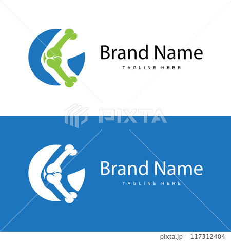 Bone Logo, Bone Care Health Design, Simple Symbol Template Illustration Bone Logo, Bone Care Health Design, Simple Symbol Template Illustration 117312404