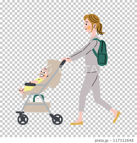 Childcare_Work_Parent_Baby Stroller 117312648