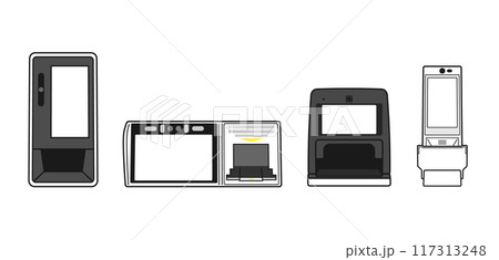 顔認証付きカードリーダーセット 117313248