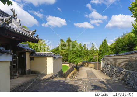 奈良・東大寺二月堂の裏参道　左大仏殿道 117313404