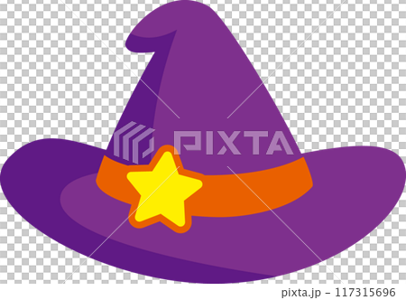 ハロウィンの紫色の魔女の帽子 ハロウィンの紫色の魔女の帽子 117315696