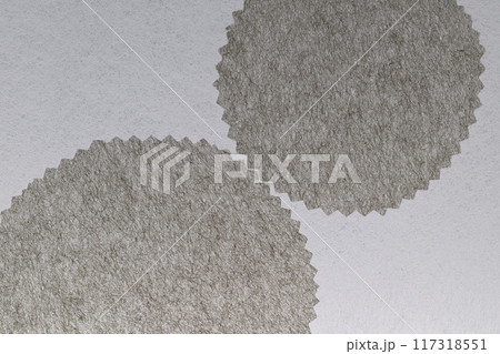 和紙による歯車イメージの背景素材 117318551