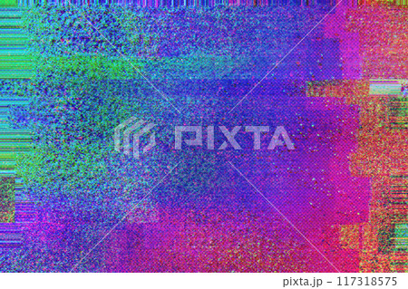 Colorful Digital Glitch Art Green, Blue, Purple Gradient - Abstract Modern Art Colorful Digital Glitch Art Green, Blue, Purple Gradient - Abstract Modern Art 117318575