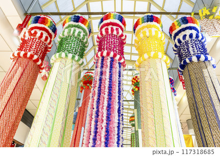 東北の夏祭り　仙台七夕まつり2024　宮城県仙台市 117318685