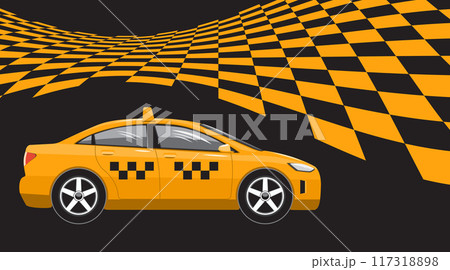 Taxi banner with checkers Taxi banner with checkers 117318898