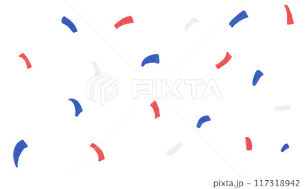 Red white and blue confetti 117318942