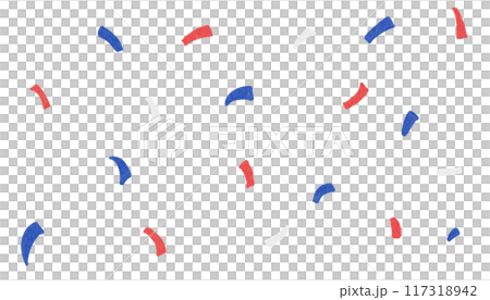 Red white and blue confetti 117318942