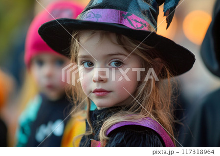 魔女のコスプレをした女の子 117318964