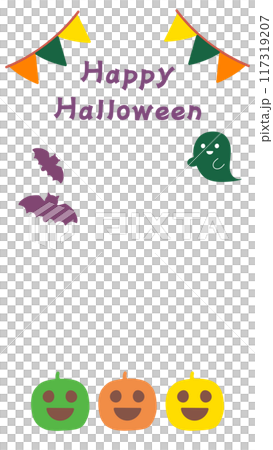 Simple and cute Halloween frame Simple and cute Halloween frame 117319207