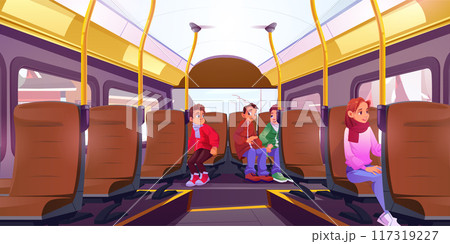 Children in school bus 117319227