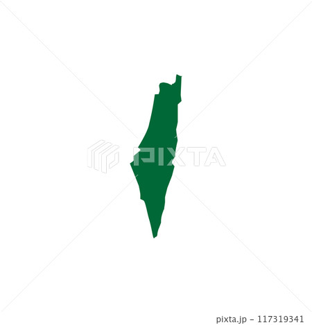 Israel map icon vectors illustration symbol design 117319341