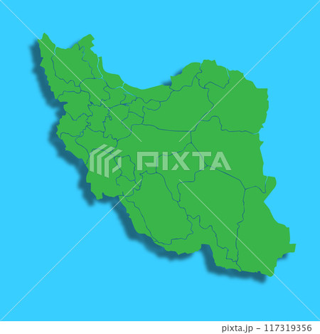 iran country map icon vectors illustration symbol design 117319356