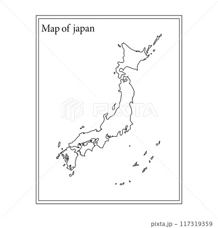 japan map icon vectors illustration symbol design 117319359