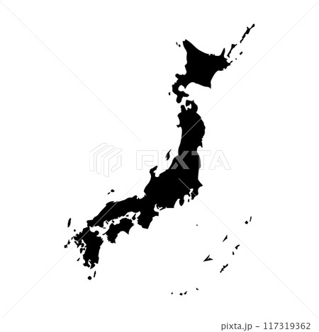 japan map icon vectors illustration symbol design 117319362