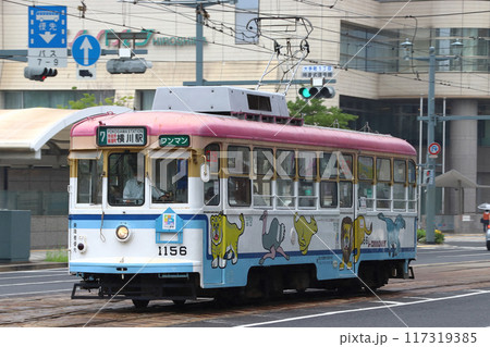 ［Y-U］広島電鉄1100形ハノーバー号（7号線：横川駅⇔広島港） 117319385