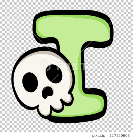 Uppercase Letter ABC A-Z hal/loween 117320608