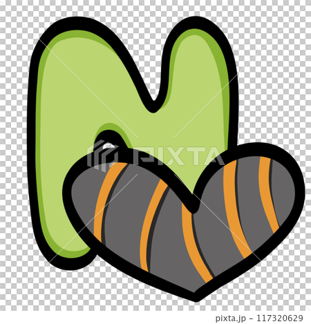 Uppercase Letter ABC A-Z halloween 117320629