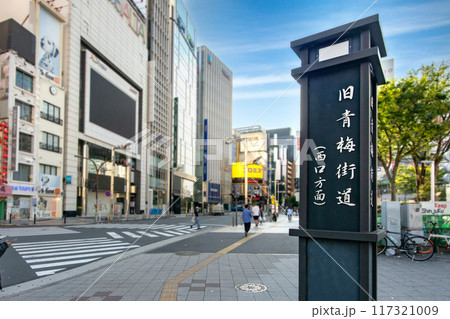東京都新宿区新宿の 旧青梅街道、西口方面 117321009