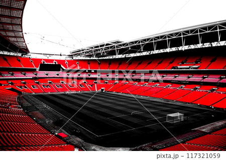 イングランドのサッカーの聖地「ウェンブリースタジアム」 117321059