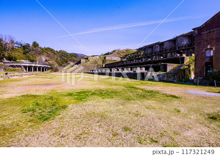 【新潟県_佐渡金山】佐渡島 北沢浮遊選鉱場跡 春 【新潟県_佐渡金山】佐渡島 北沢浮遊選鉱場跡 春 117321249