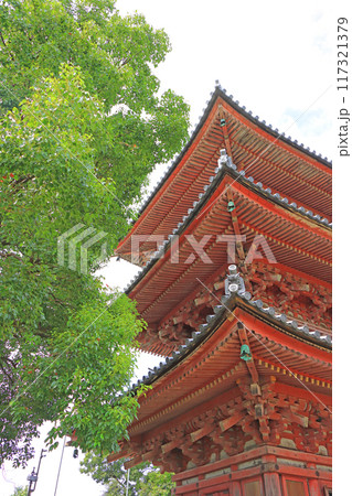 愛知県あま市、甚目寺三重塔の風景 愛知県あま市、甚目寺三重塔の風景 117321379