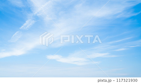 Sky Cloud Blue Background Cloudy summer Winter Season Day, Light Beauty Horizon Spring Brigth Gradient Calm Abstract Backdrop Air Nature View Wallpaper Landscape Cyan color Environment, Fluffy Climate 117321930