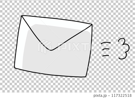 A simple, express letter with solid coloring 117322518