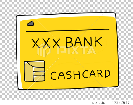 A simple cash card with a solid color 117322617