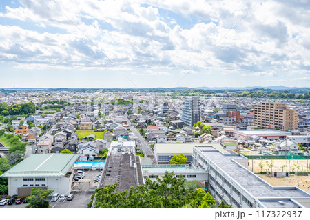 掛川城天守閣からの眺め　西側 117322937