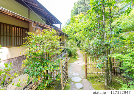 掛川城二の丸茶室　掛川茶の煎茶や抹茶、掛川の和菓子を四季折々の自然を眺めながら楽しめる 117322947